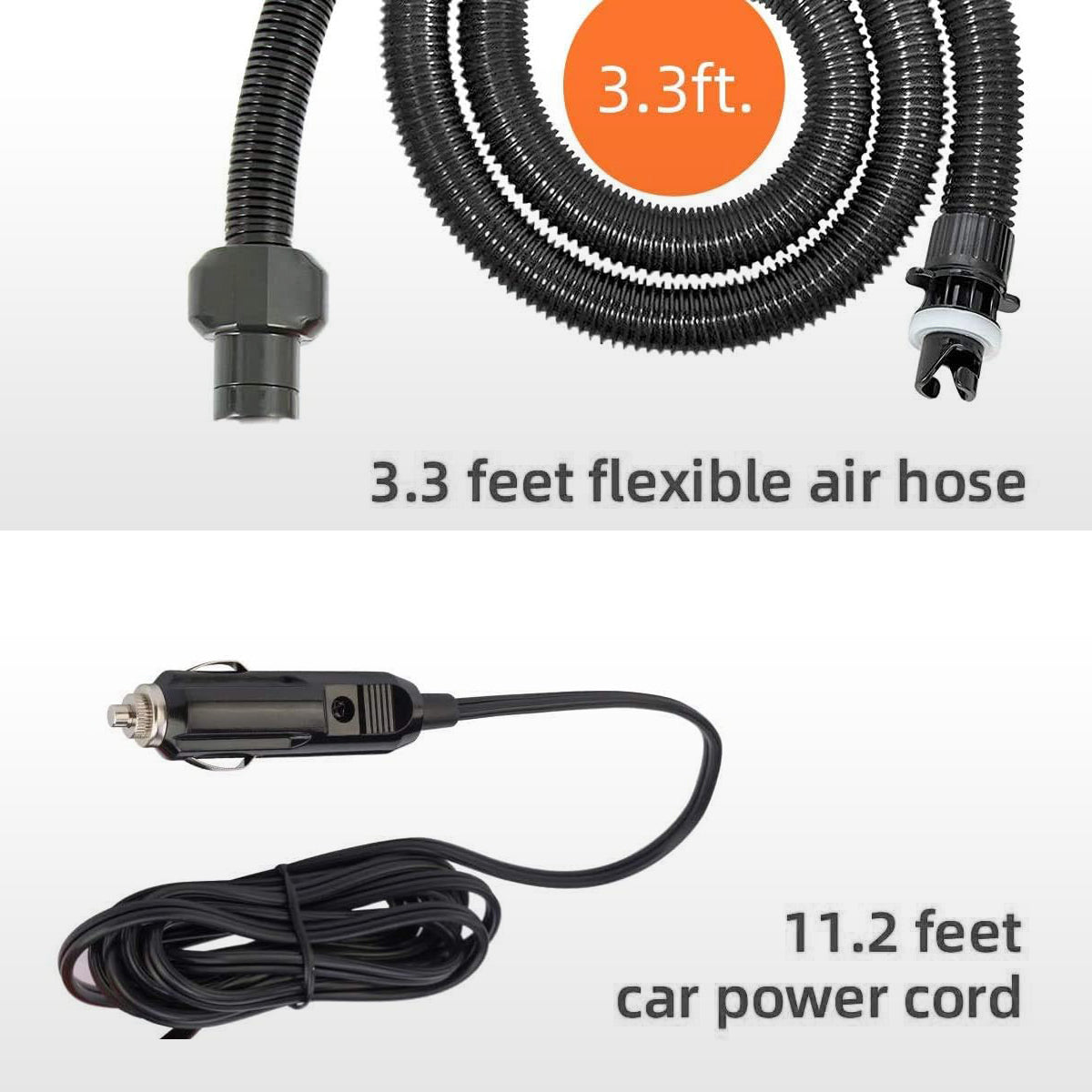 Air Pumps: Electric 16PSI HT-781 High Pressure SUP Electric Air Pump 12V DC Paddle Board 16/20PSI Auto-Off