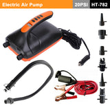 Air Pumps: Electric 20PSI HT-782 High Pressure SUP Electric Air Pump 12V DC Paddle Board