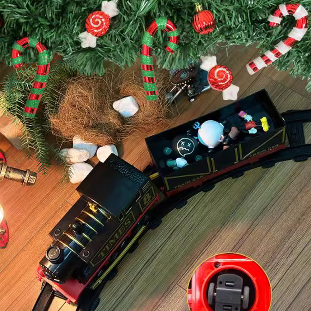 Activity Toys: Electric Christmas Classic Train Toy Kids Set Railway Music With 16pcs Tracks AU STOCK