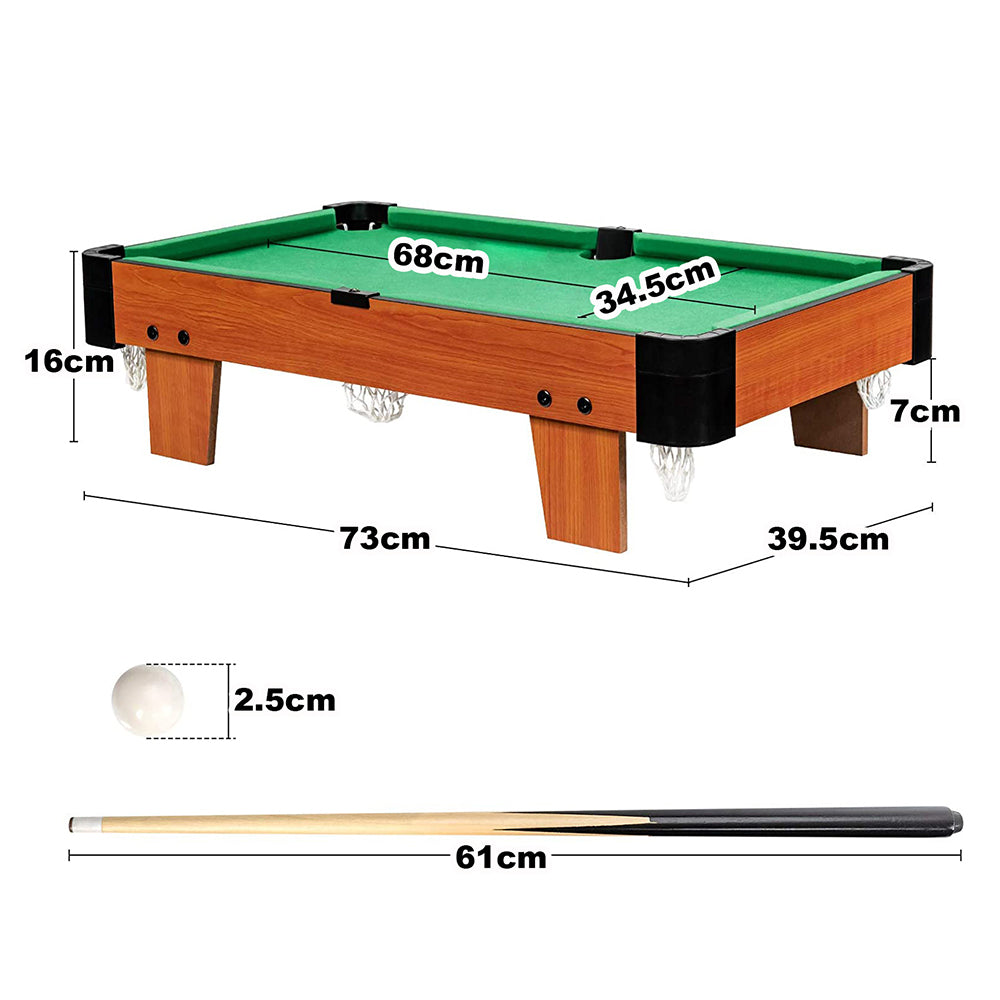Activity Toys: Wooden Mini Snooker Tables Billiards Game Pool Table Set Toy Extra Size For Kids