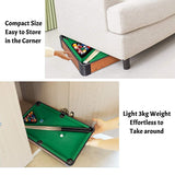Activity Toys: Wooden Mini Snooker Tables Billiards Game Pool Table Set Toy Extra Size For Kids
