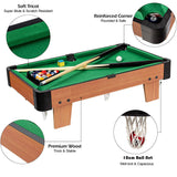 Activity Toys: Wooden Mini Snooker Tables Billiards Game Pool Table Set Toy Extra Size For Kids