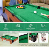 Activity Toys: Wooden Mini Snooker Tables Billiards Game Pool Table Set Toy Extra Size For Kids