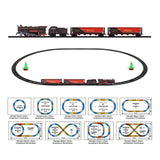 Activity Toys: Electric Classic Toy Train Set Vehicle Rail Track Carriages Kids