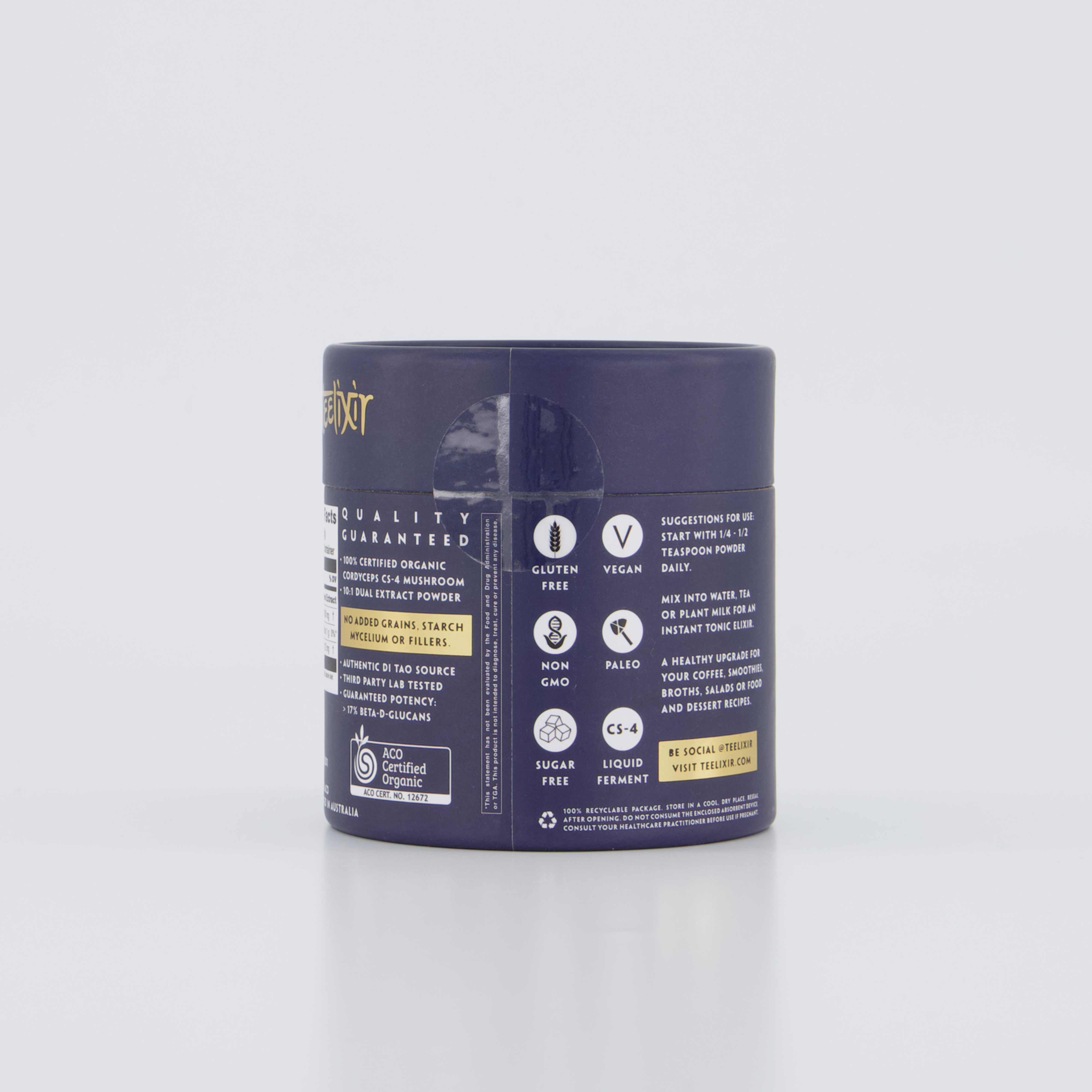 Vitamins & Supplements: Teelixir Organic Cordyceps Mushroom 50g