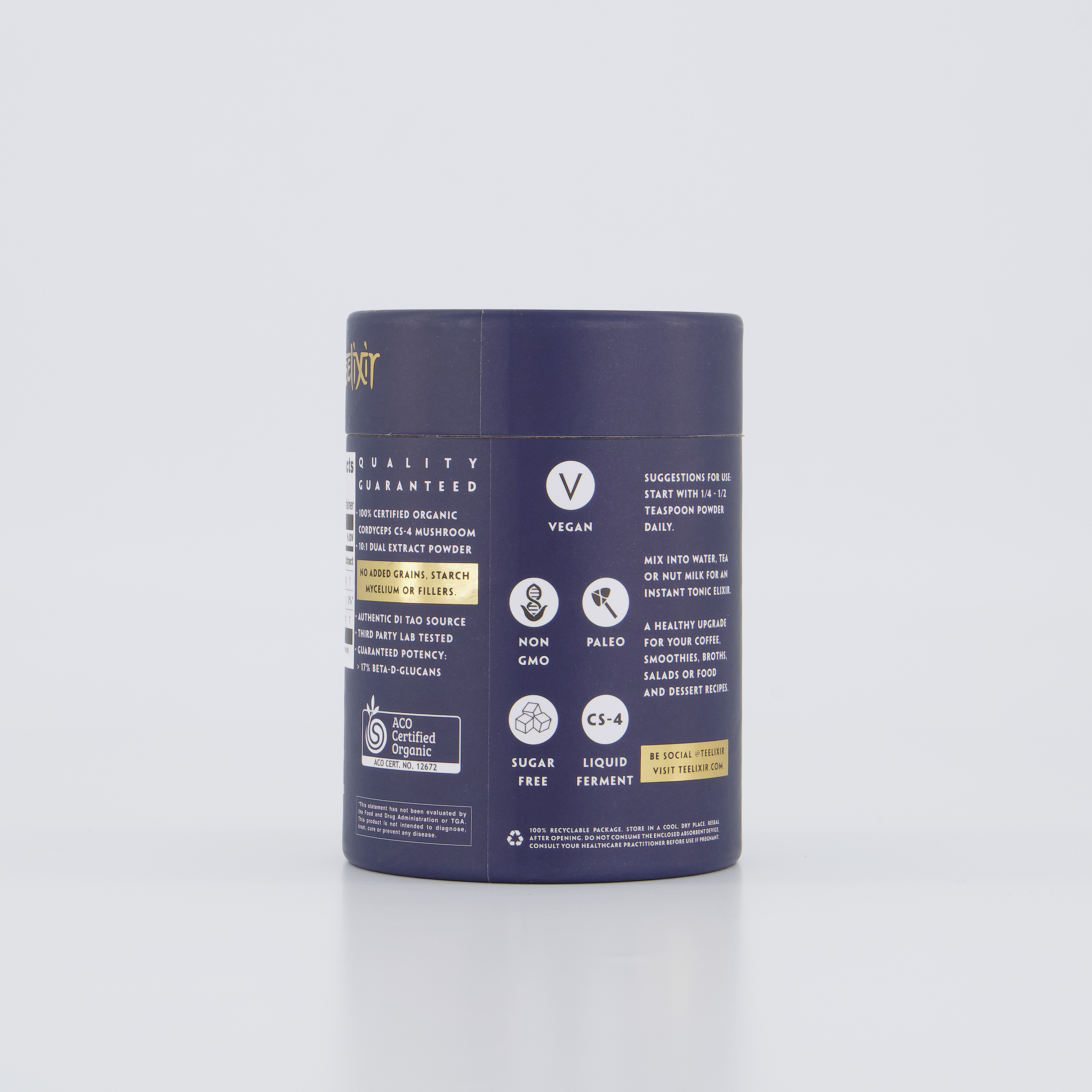 Vitamins & Supplements: Teelixir Organic Cordyceps Mushroom 50g
