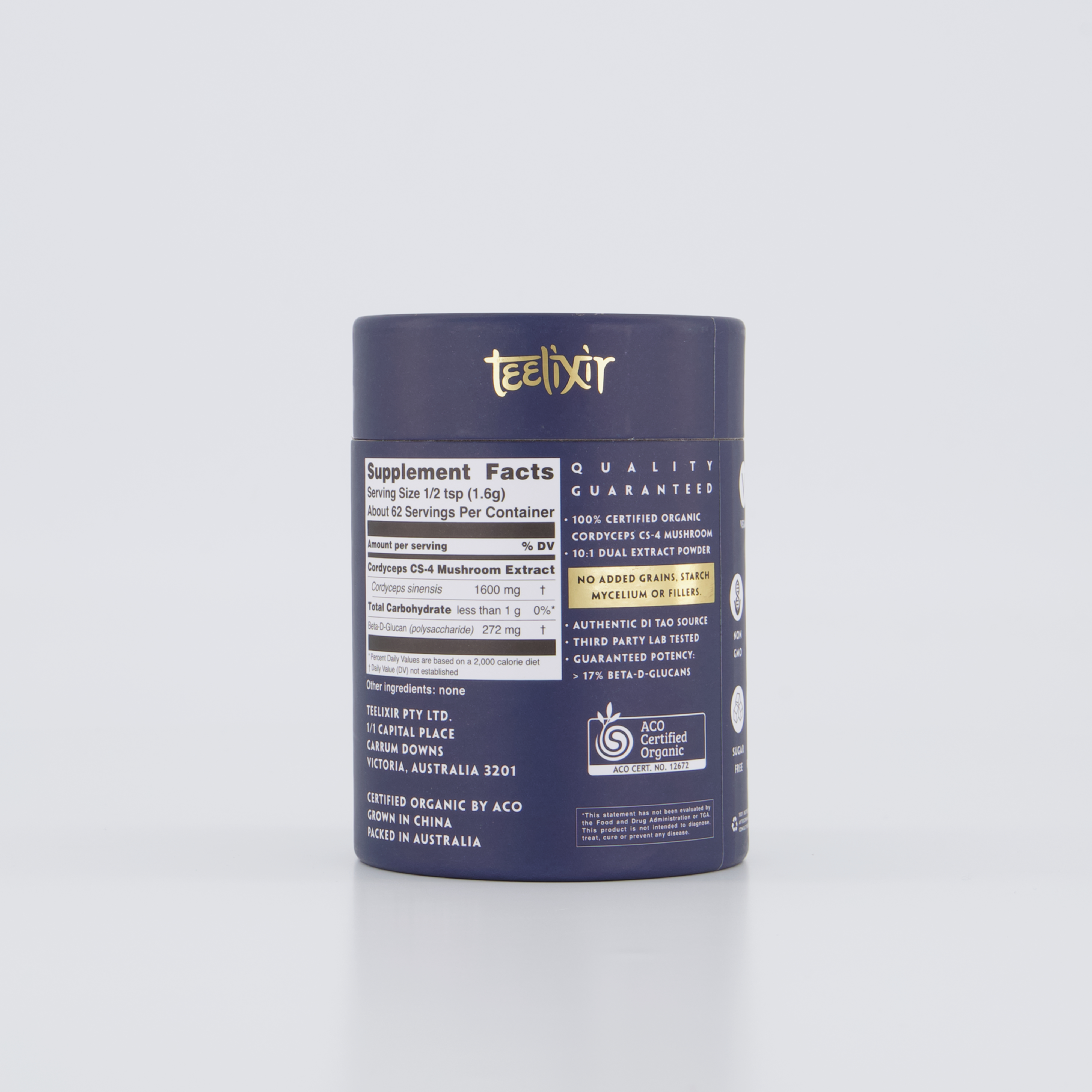 Vitamins & Supplements: Teelixir Organic Cordyceps Mushroom 50g