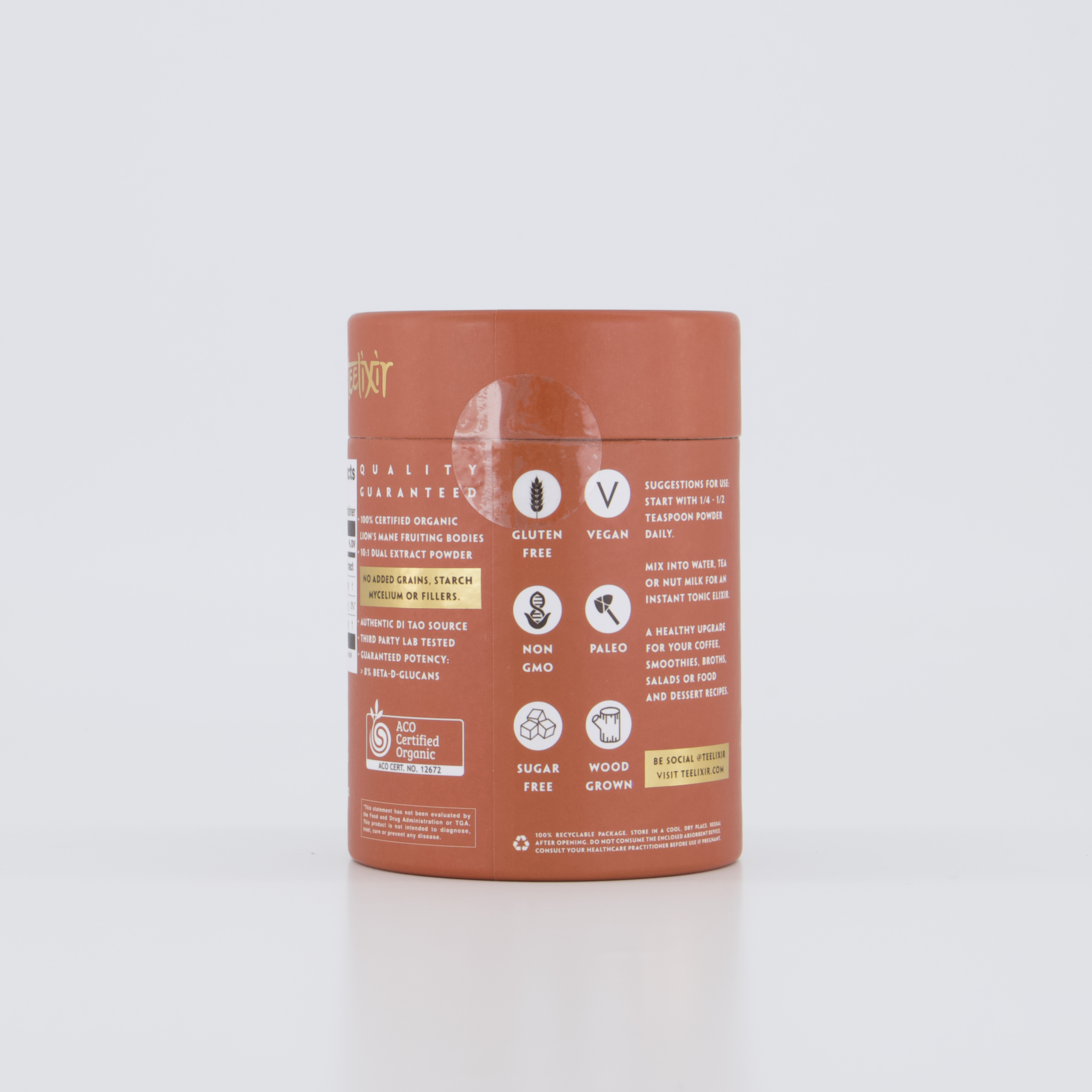 Vitamins & Supplements: Teelixir Organic Lion's Mane Mushroom 50g