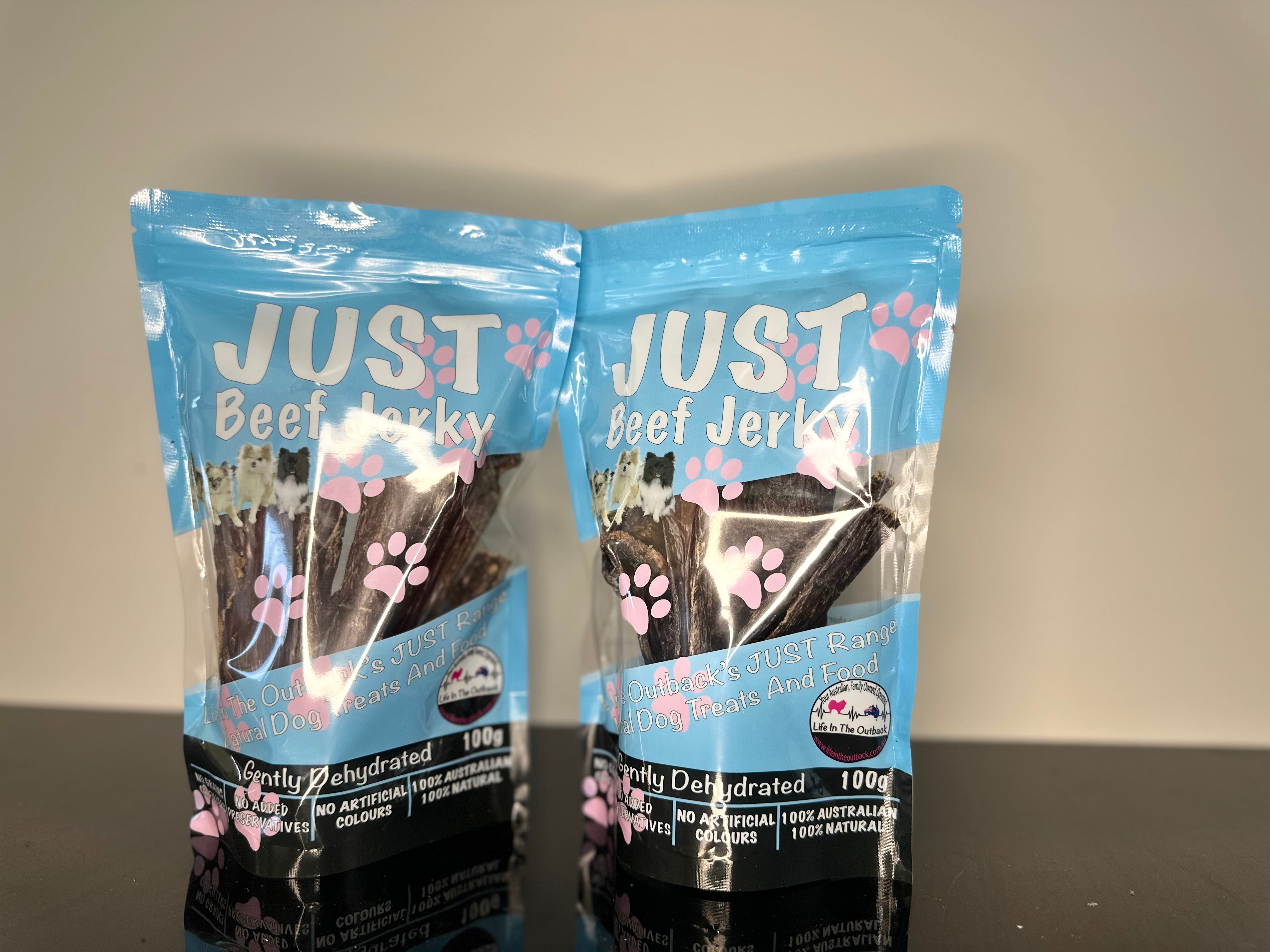 Dog Food: 1x Just Beef Jerky