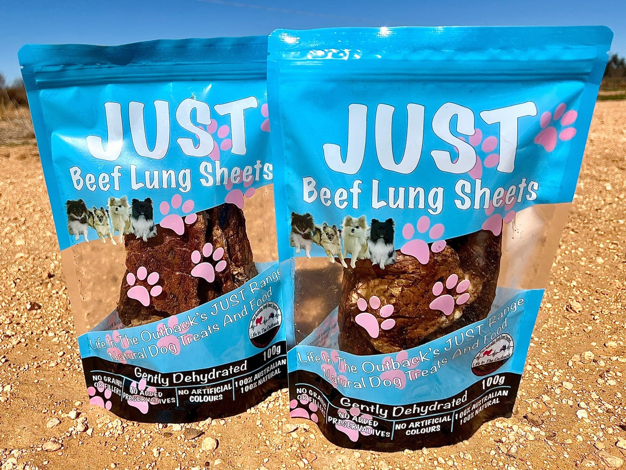 Dog Food: 1x Just Beef Lung Sheets