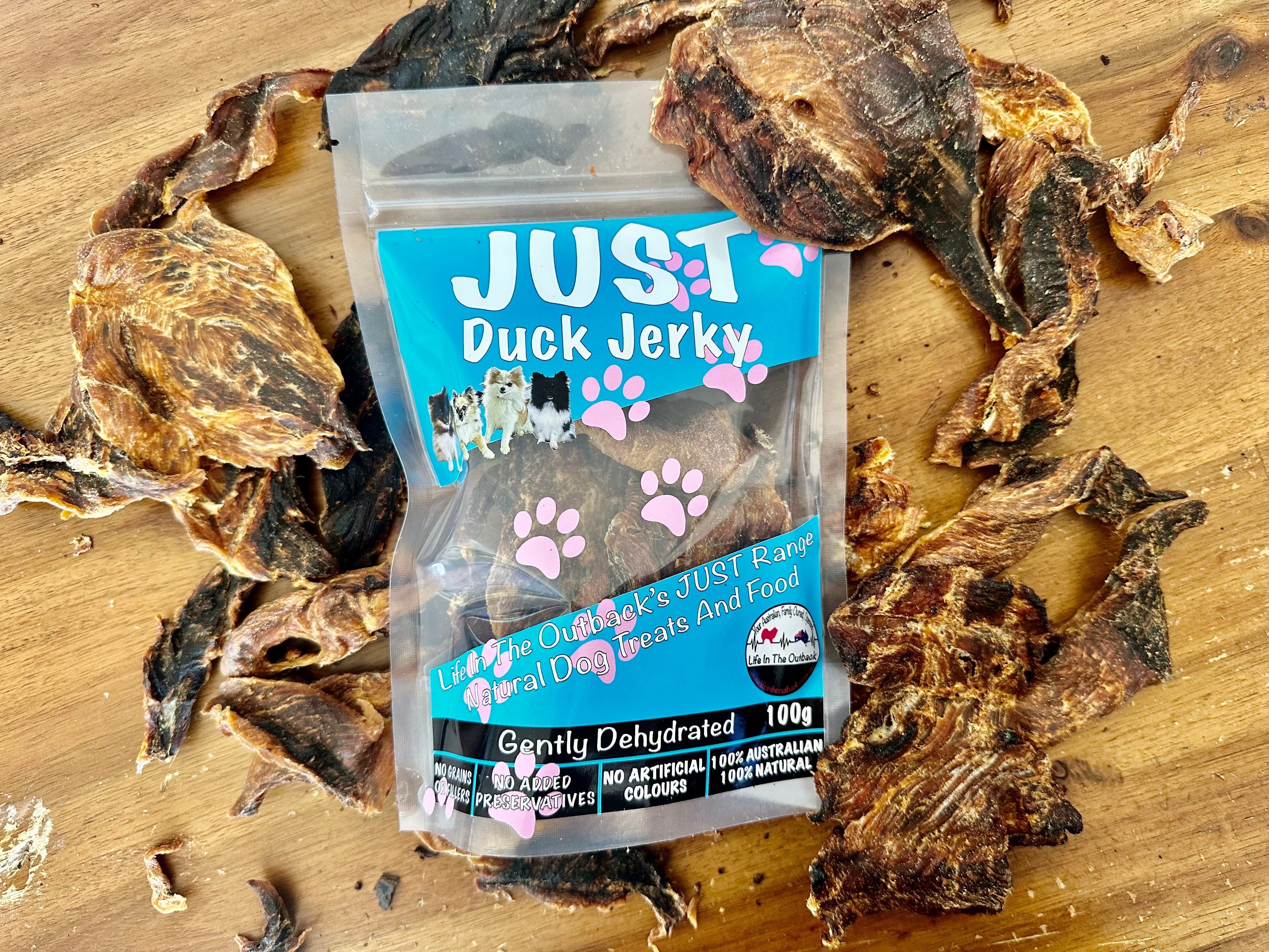 Dog Food: 1x Just Duck Jerky