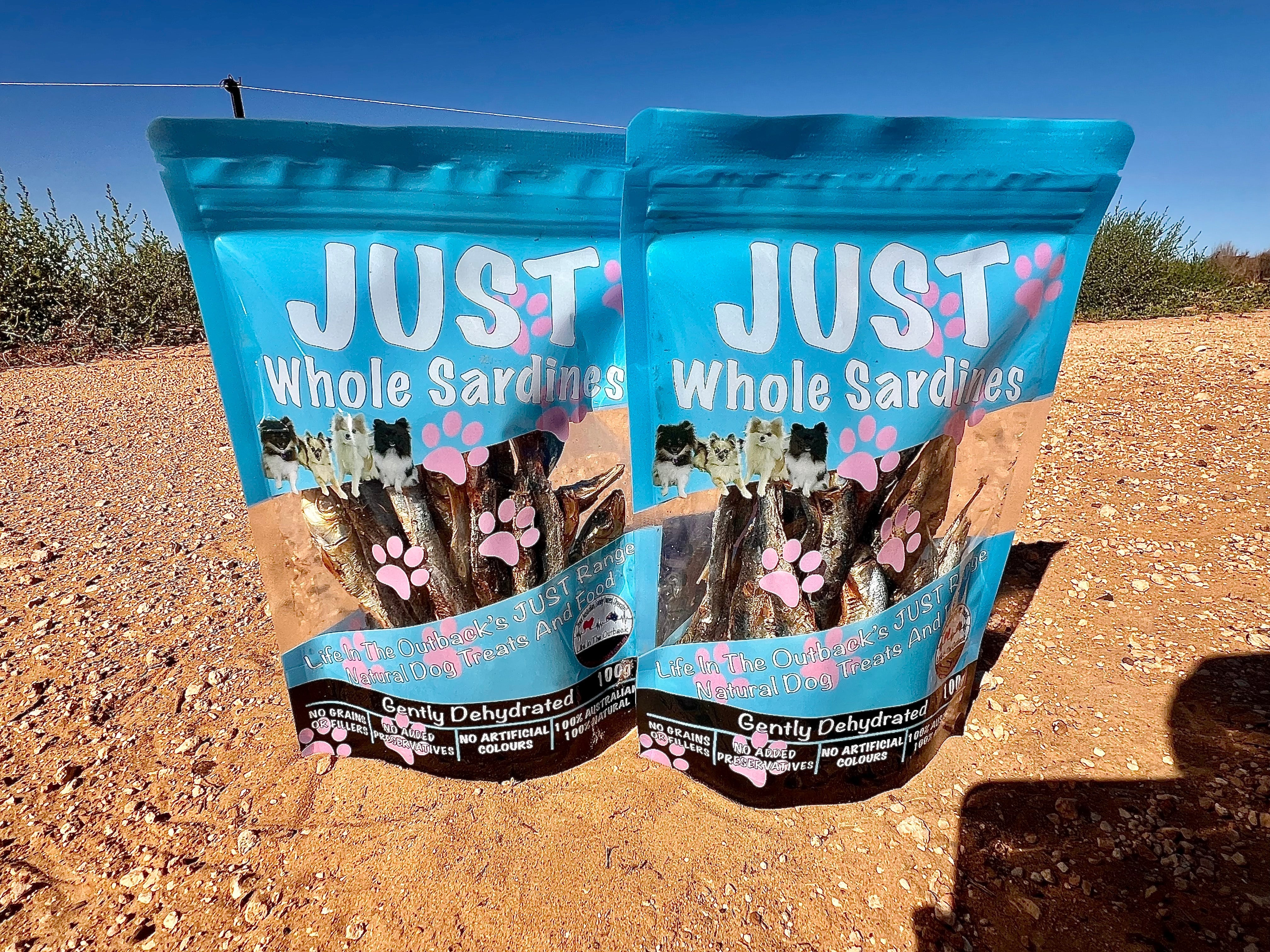 Dog Food: 1x Just Whole Sardines