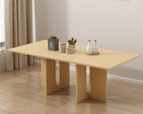 Dining Tables: Oak Melamine Dining Table 6 Seater