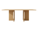 Dining Tables: Oak Melamine Dining Table 6 Seater