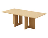 Dining Tables: Oak Melamine Dining Table 6 Seater