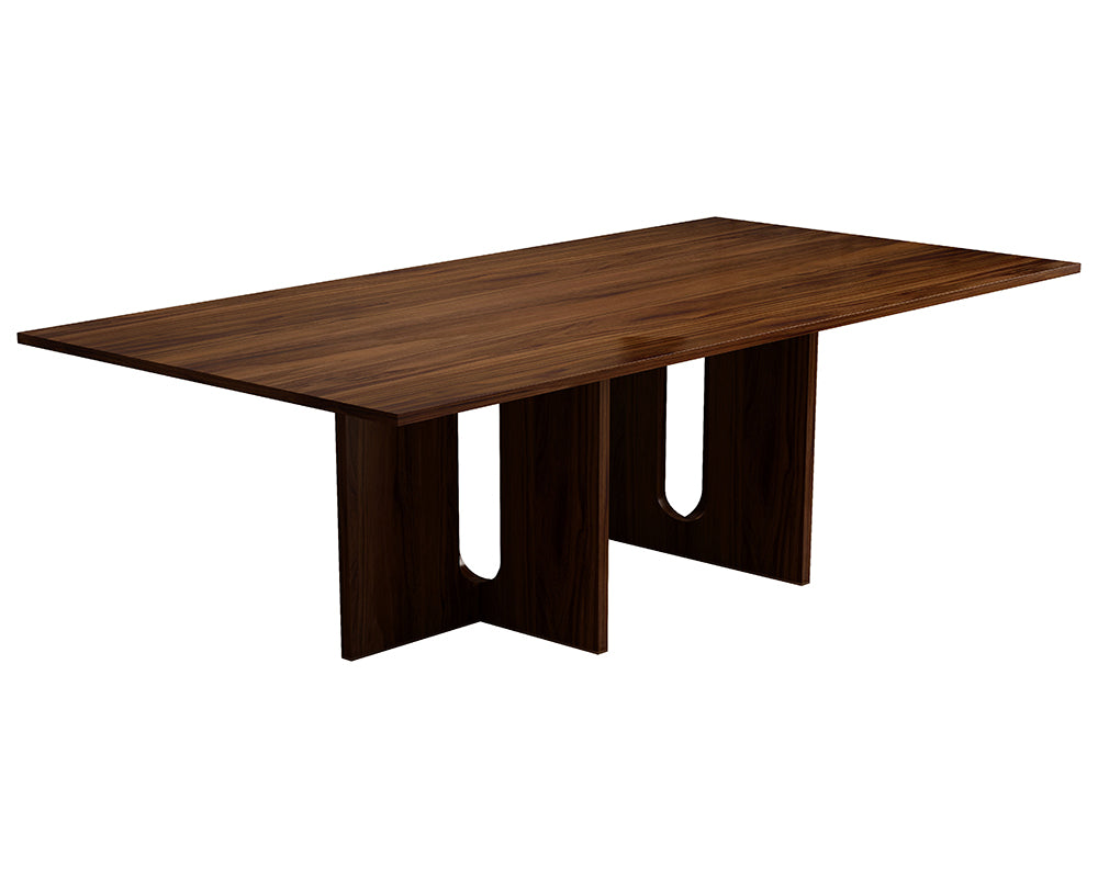 Dining Tables: Oak Melamine Dining Table 6 Seater