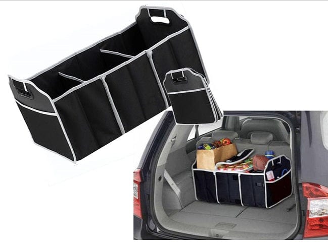 Bicycle Stands & Storage: Collapsible Car Trunk Organiser with Cooler Bag