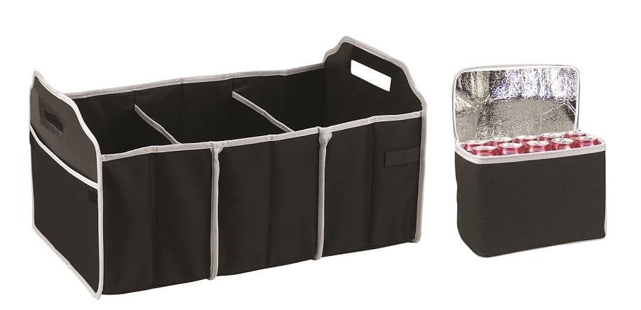 Bicycle Stands & Storage: Collapsible Car Trunk Organiser with Cooler Bag