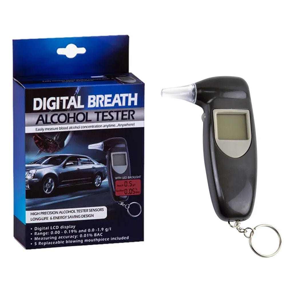 Monitoring & Testing: Breathalyzer Digital LCD Alcohol Breath Tester