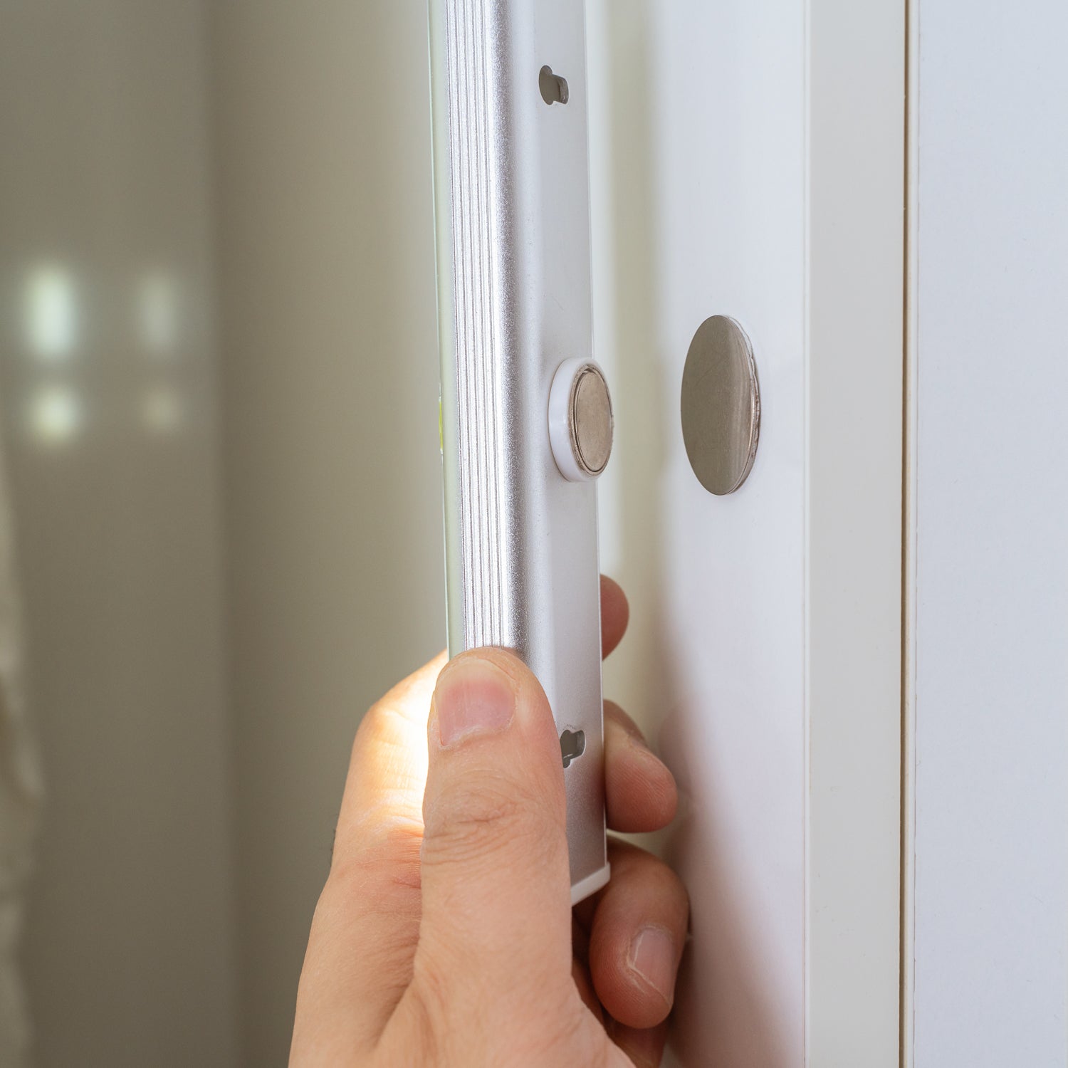 Night Lights & Ambient Lighting: 200 Lumens Wireless Stick-on Anywhere Battery Operated Cabinet LED Light