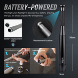 Camping Lights & Lanterns: Brillar Aluminium Long Torch - Black