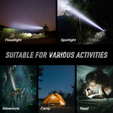 Camping Lights & Lanterns: Brillar Aluminium Long Torch - Black