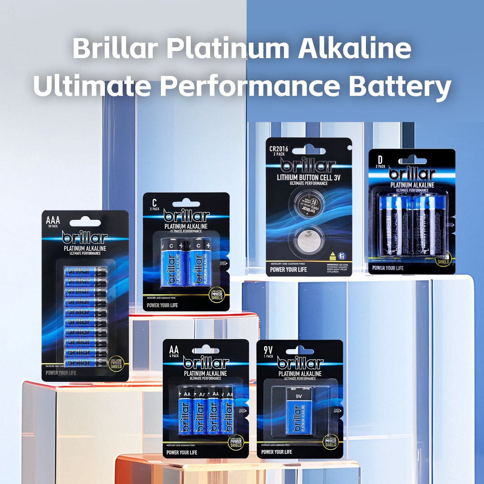 48 Pcs Brillar AA Platinum Alkaline Batteries