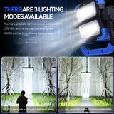 Camping Lights & Lanterns: Brillar 600 Lumen Versatile 360° Rotating COB LED Work Lamp