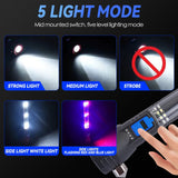 Camping Lights & Lanterns: Brillar 150 Lumen Solar Power USB rechargeable Multifunction Trekking Torch