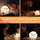 Night Lights & Ambient Lighting: Squishy Cute Duck Night Light