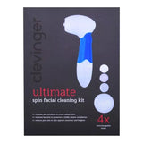 Facial Cleansers: Clevinger Ultimate Spin Facial Cleansing Brush Set - 4 Heads