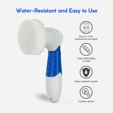 Facial Cleansers: Clevinger Ultimate Spin Facial Cleansing Brush Set - 4 Heads