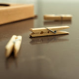 100 Pcs Eco Bamboo Clothes Pegs