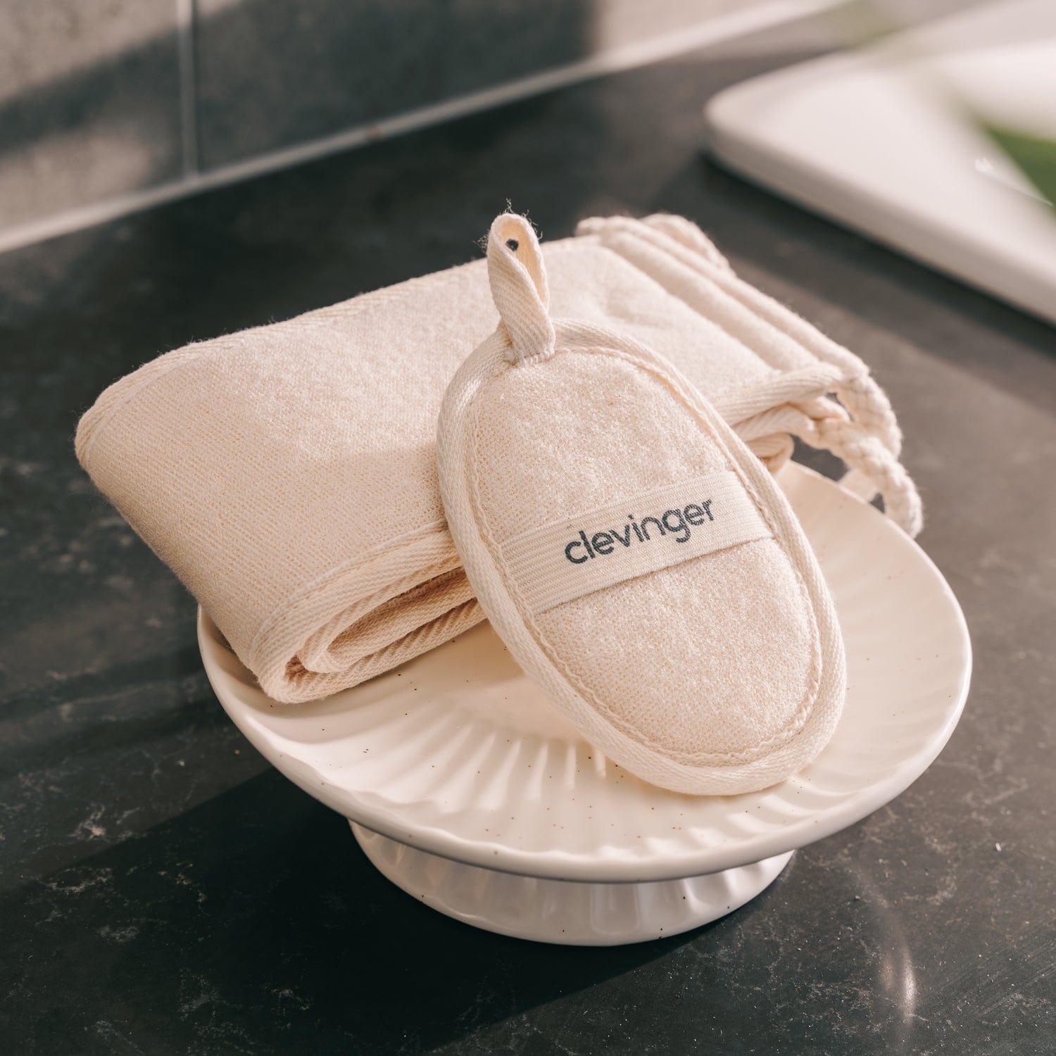 3 Pcs Clevinger Eco Oval Facial Exfoliating Loofah