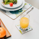 Table Linen & Kitchen Towels: Clevinger Set of 4 MDF Coasters Monstera