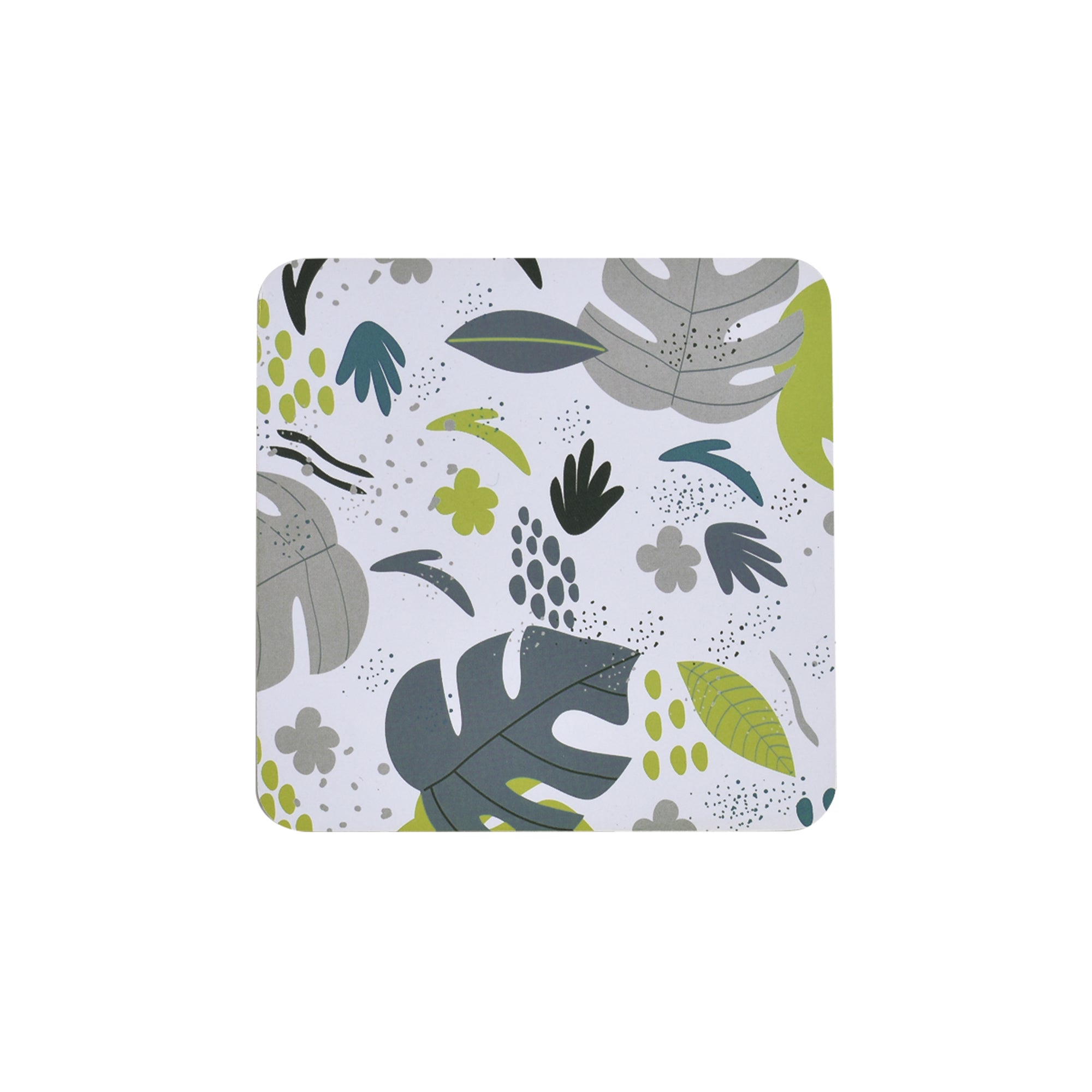 Table Linen & Kitchen Towels: Clevinger Set of 4 MDF Coasters Monstera