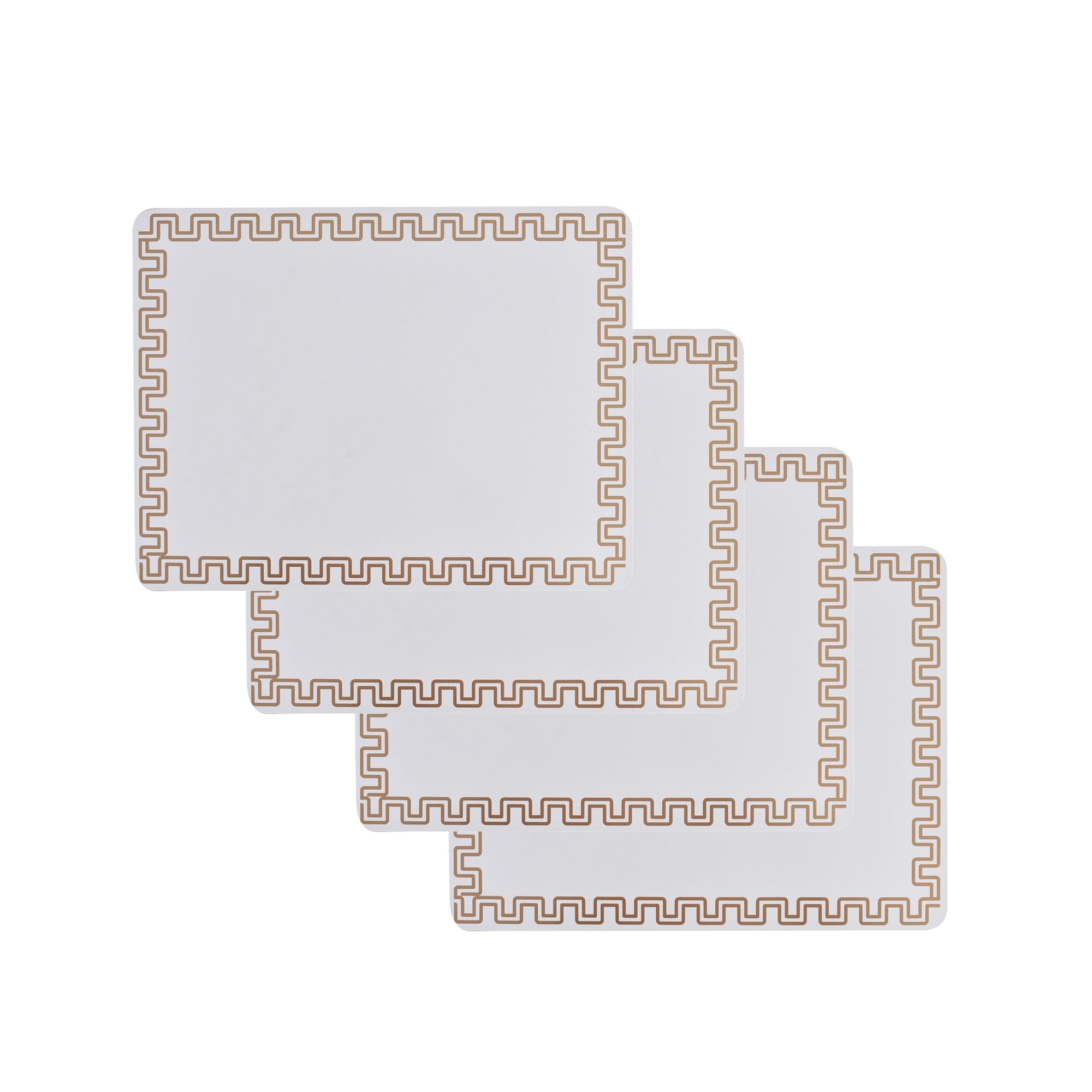 Table Linen & Kitchen Towels: Clevinger Set of 4 MD Placemats Gold Border