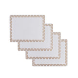 Table Linen & Kitchen Towels: Clevinger Set of 4 MD Placemats Gold Border