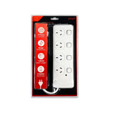 Powerboards & Adapters: 4 Outlet Power Board With Surge Protection with Individual Switches 1M Lead Cable