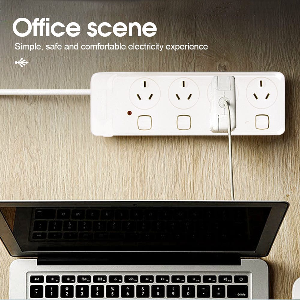 Powerboards & Adapters: 4 Outlet Power Board With Surge Protection with Individual Switches 1M Lead Cable