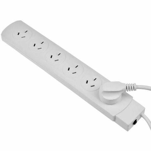 Computer Cables & Adapters: 6 Outlet Power Board With Surge Protection 1M Lead Cable