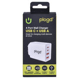 Computer Cables & Adapters: 4 PORT  WALL CHARGER USB C+USB A