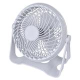 Portable Fans: USB Powered Desk Fan  Portable 2-Speed Adjustable Angle Cooling Fan (White)