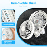 Portable Fans: USB Powered Desk Fan  Portable 2-Speed Adjustable Angle Cooling Fan (White)