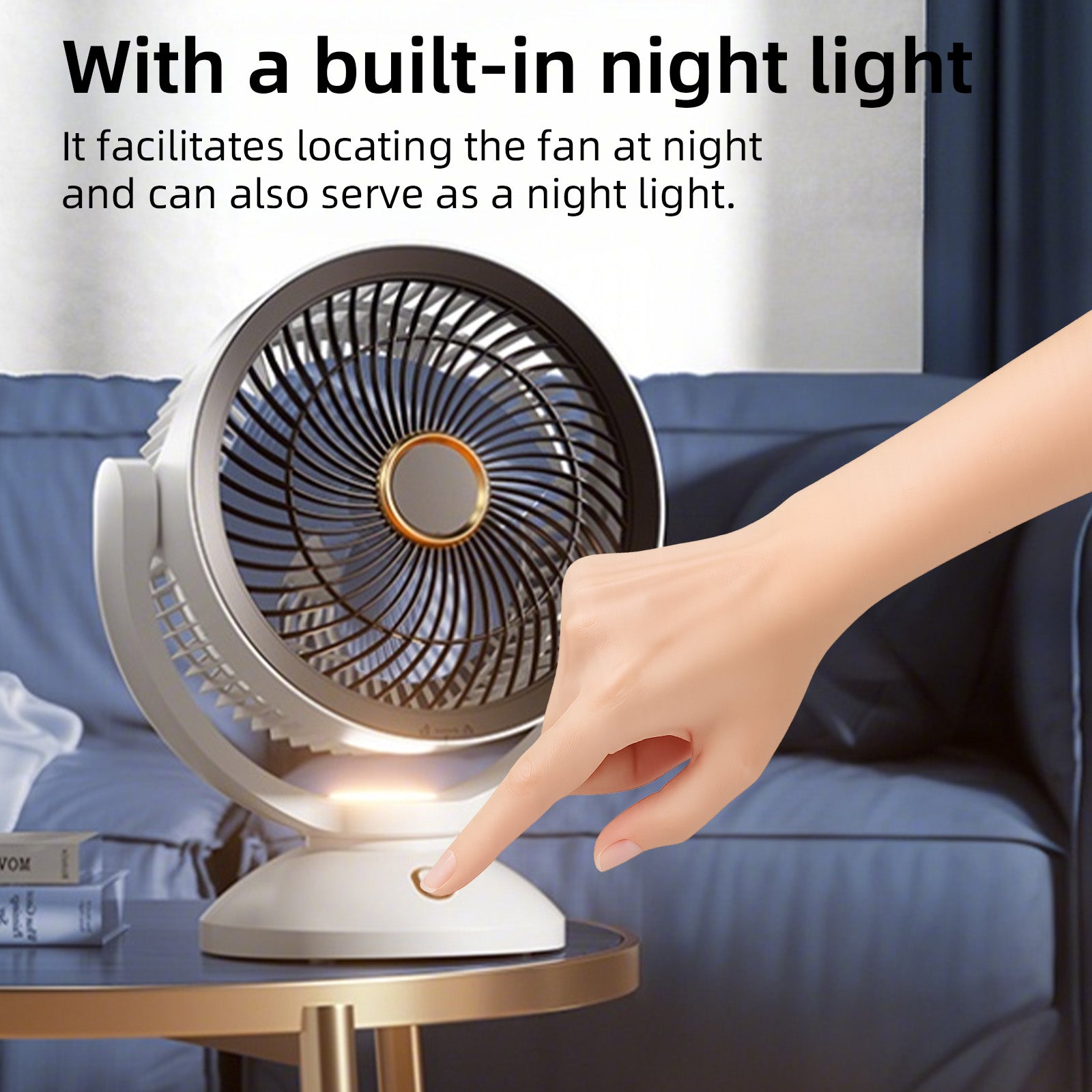 Portable Fans: 2000mAh RECHARGEABLE FAN