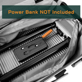 20" Digital Weighing Scale and USB Charging Port Lightweight Carry-on Luggage Suitcase Silver