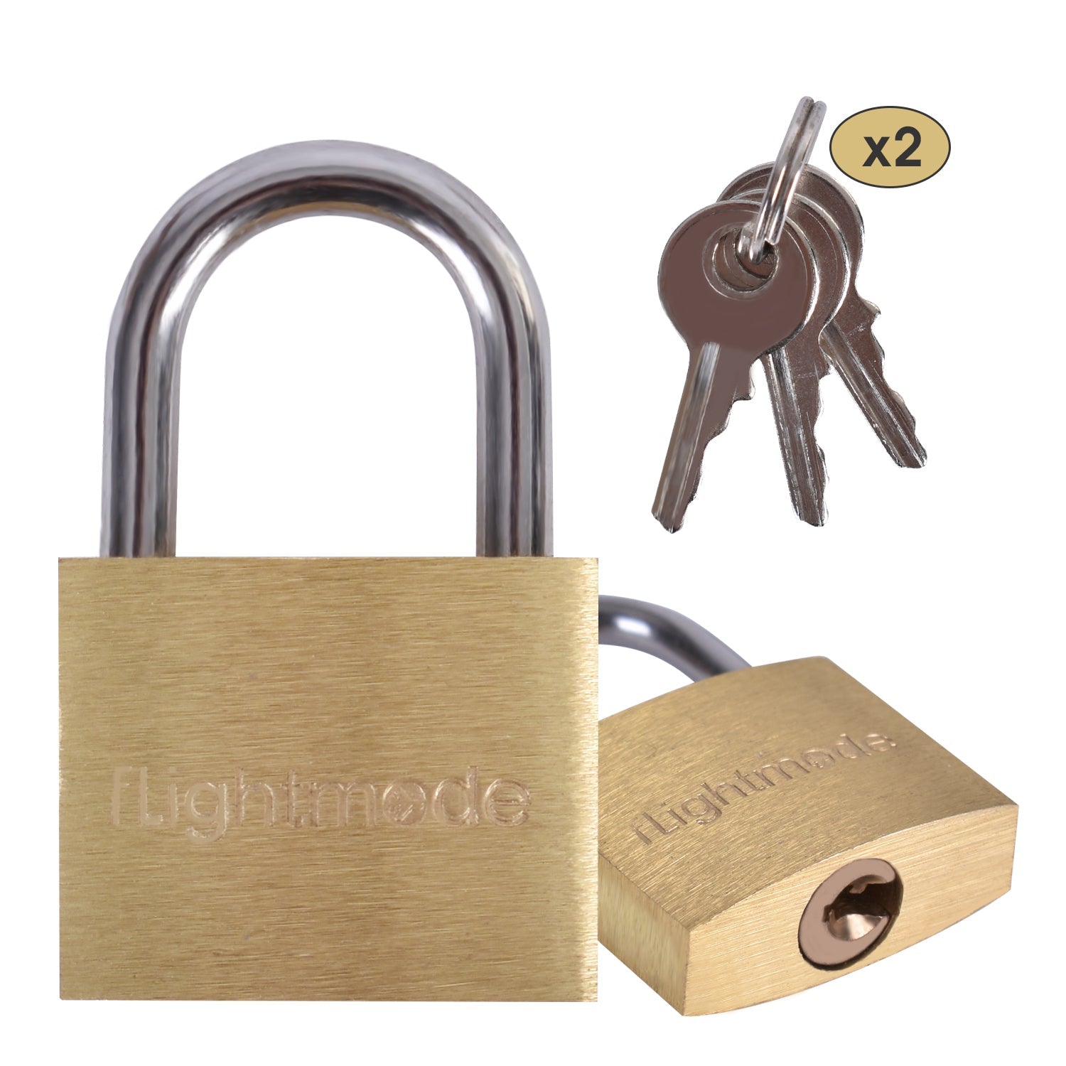 4 Pcs Flightmode Brass Padlock