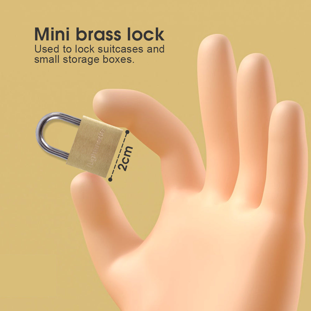 4 Pcs Flightmode Brass Padlock