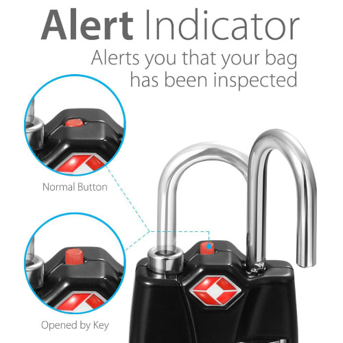 Automotive Decor: Flightmode TSA 3 Dial Indicator Padlock x2