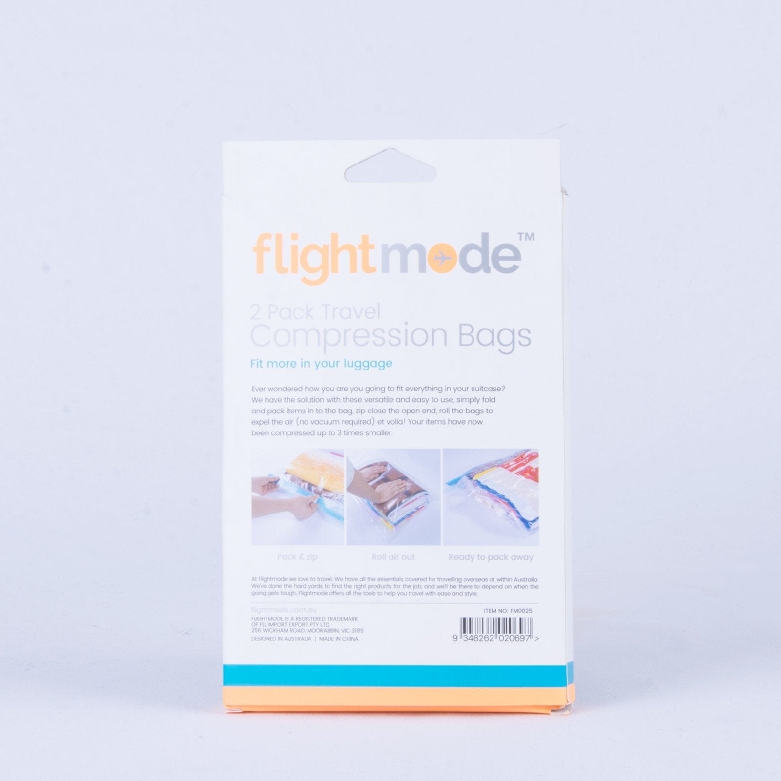 Food Storage: 2 Pack Easy Care Travel Vacuum Compression Bags